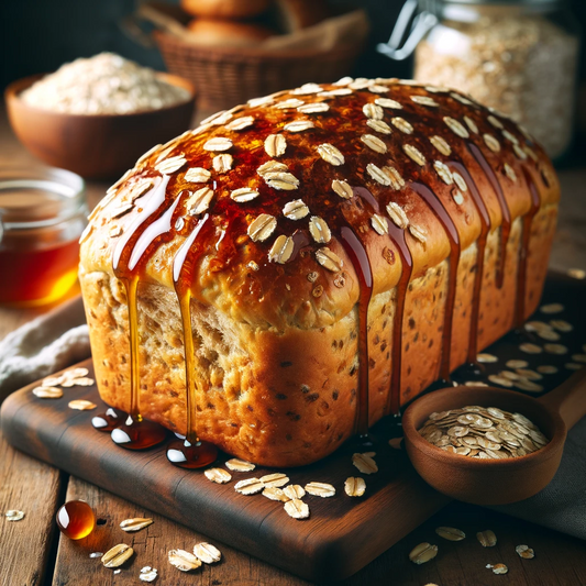 Einkorn, oat, & maple syrup Bread