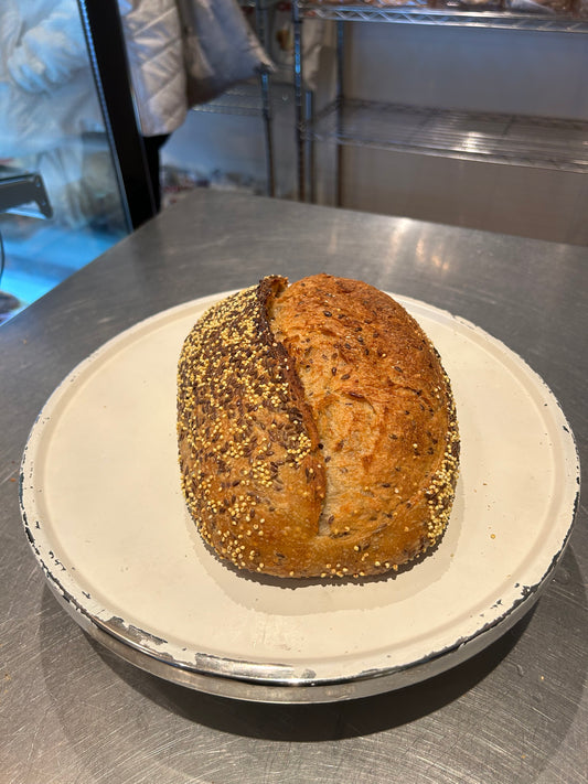 Millet & Flax Seed Sourdough Bread