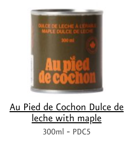 Au Pied du Cochon Condensed Milk